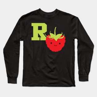 R is for Raspberry Long Sleeve T-Shirt